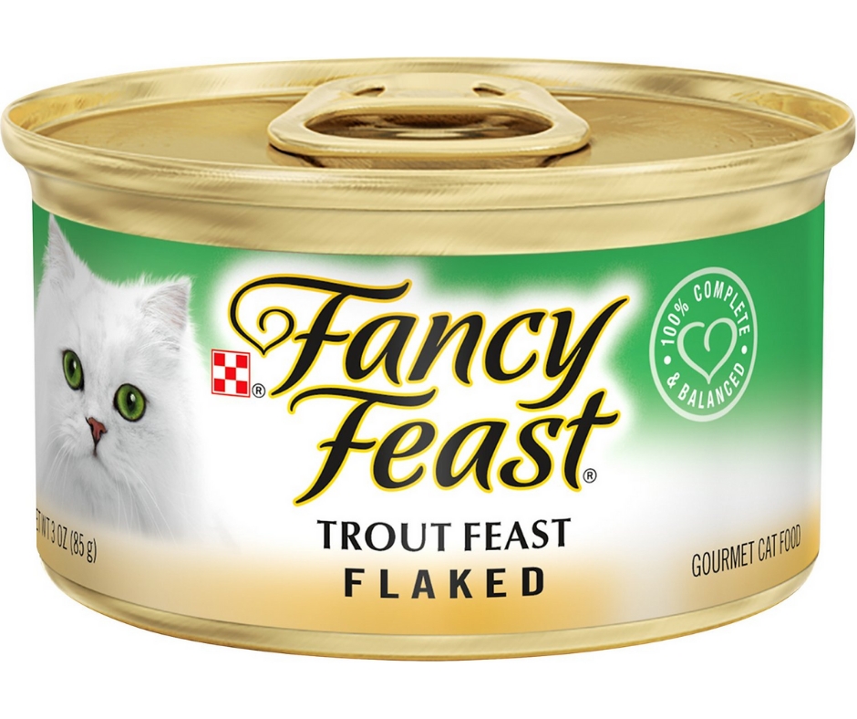 Purina Fancy Feast - All Breeds， Adult Cat Flaked Trout Recipe Canned