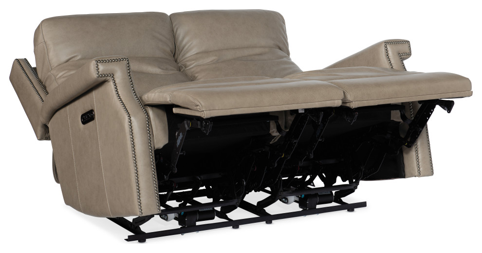 Vaughn Zero Gravity Loveseat With Power Headrest   Transitional   Loveseats   by Homesquare  Houzz