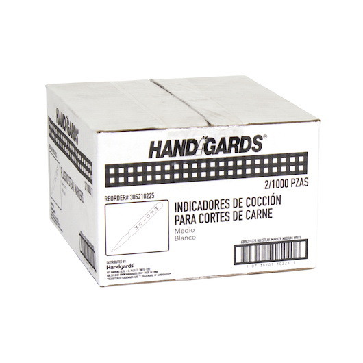 Handgards White Medium Plastic Steak Marker  1000 ...