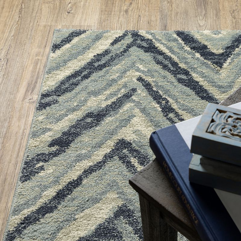 StyleHaven Salinas Industrial Chevron Area Rug