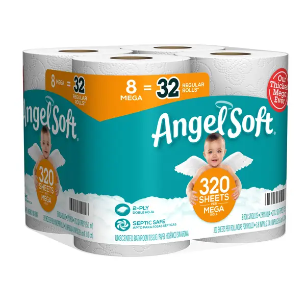 Angel Soft 8-Pack Mega Roll Toilet Paper