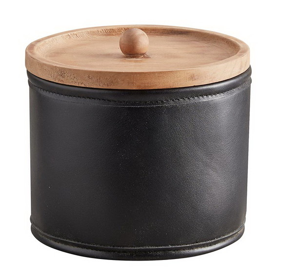 47th   Main CMR921 Faux Leather Canisters   Set Of...