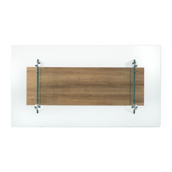 SAFAVIEH Kayley Modern Glass Coffee Table - 43.3