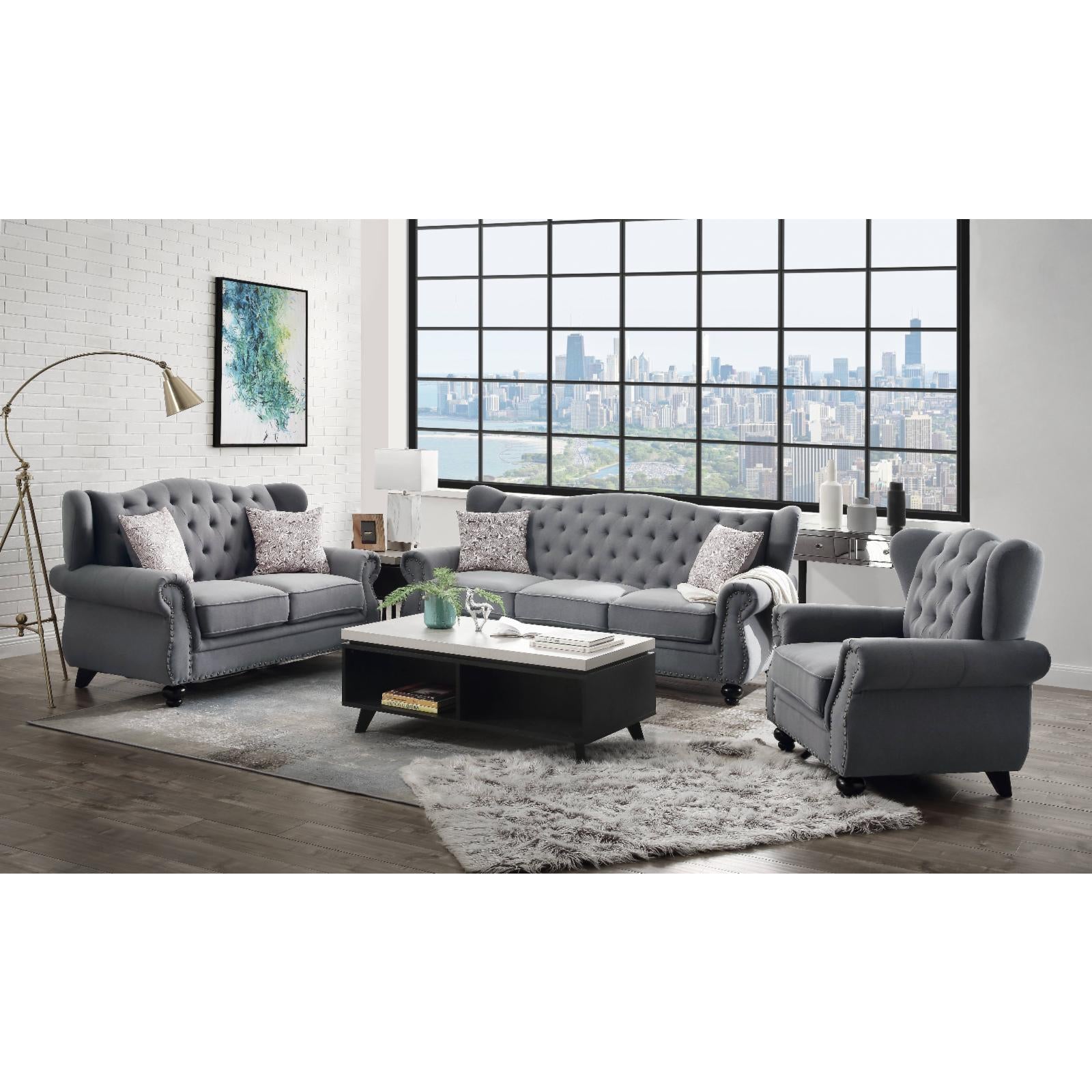 Acme Furniture Hannes Sofa with 2 Pillows