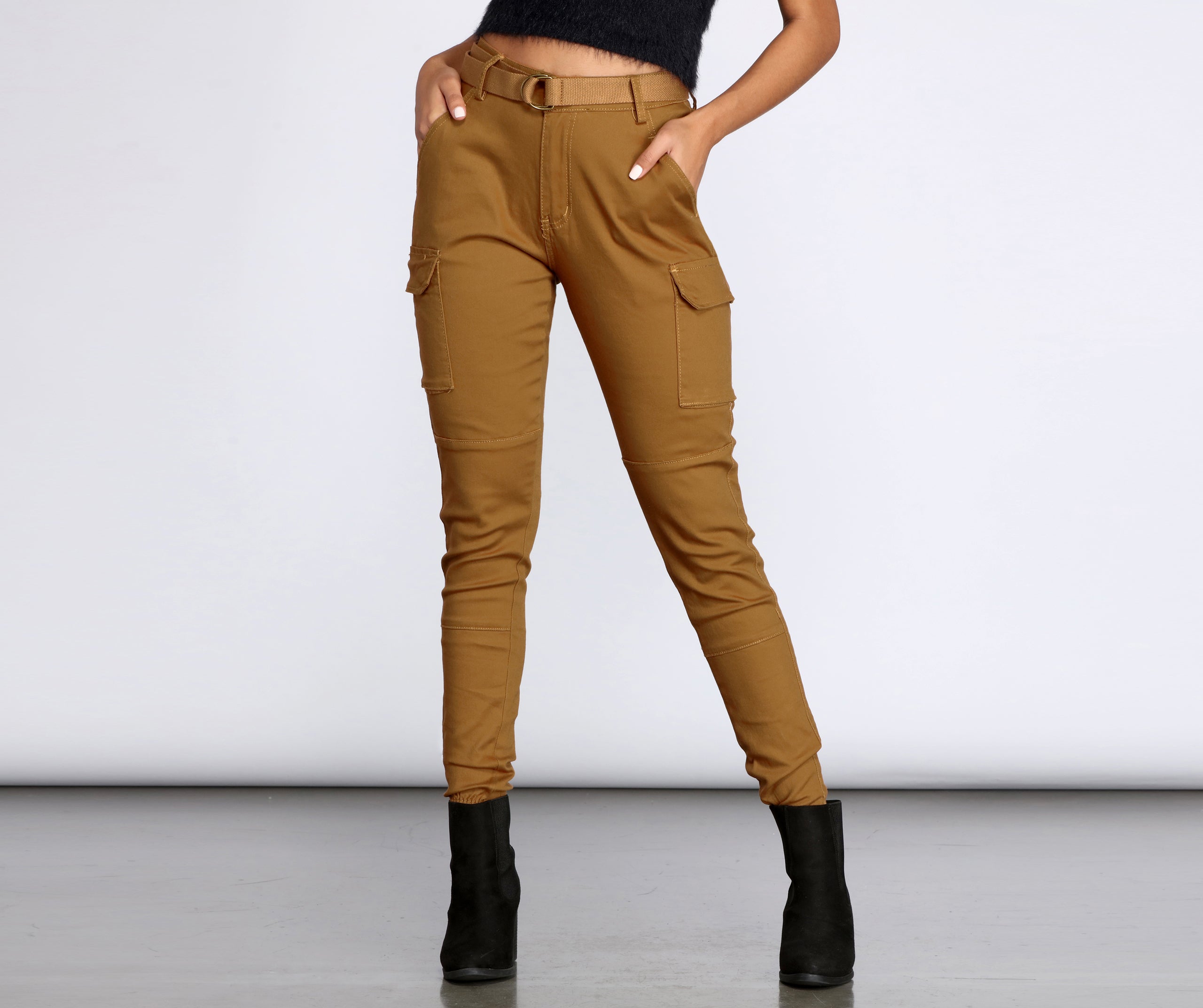 Cutie In Charge Cargo Joggers