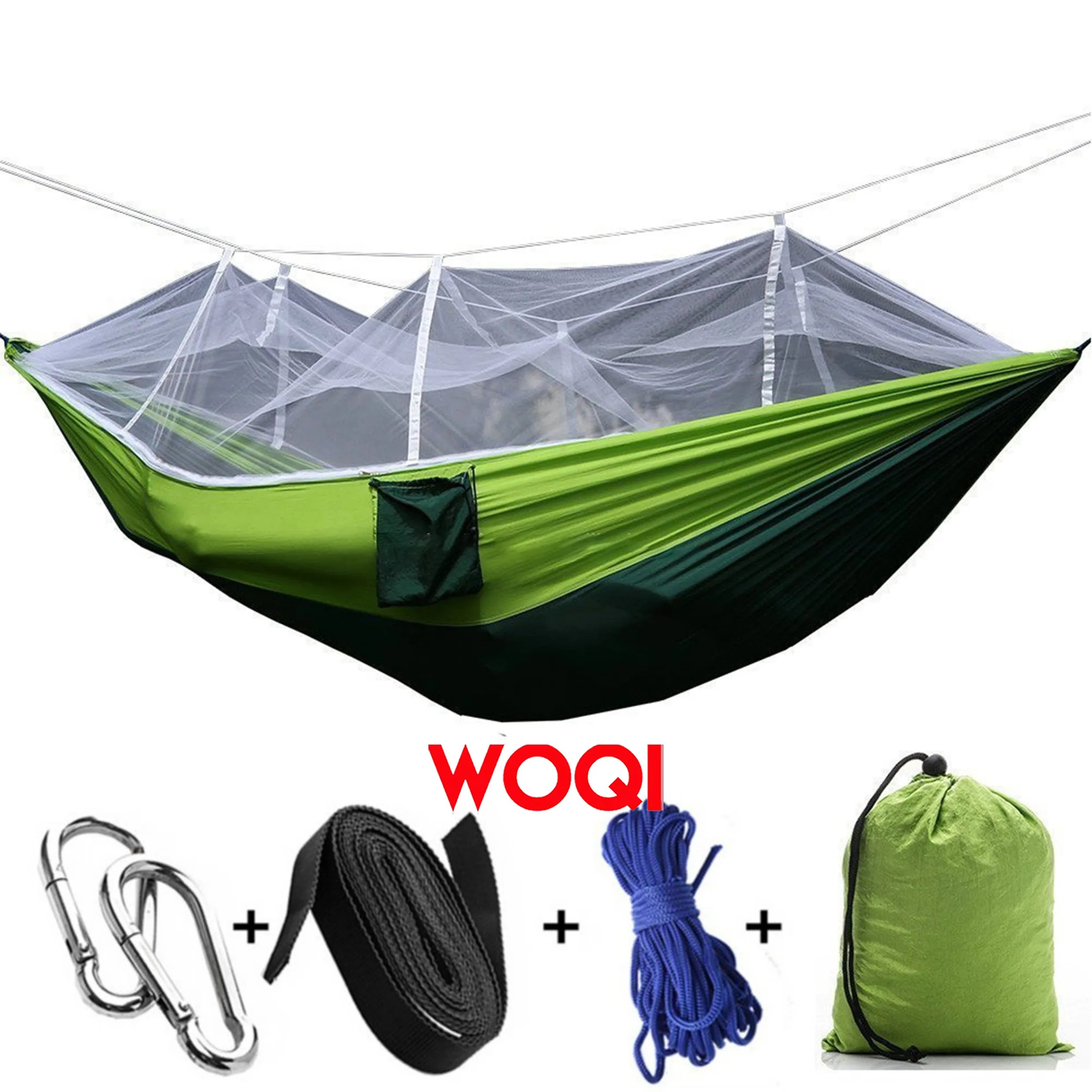 Woqi Parachute Hammock with Mosquito Net Tarp