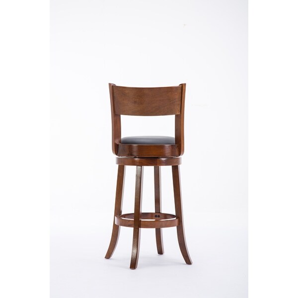 Palmetto Rubberwood 29-inch Swivel Stool