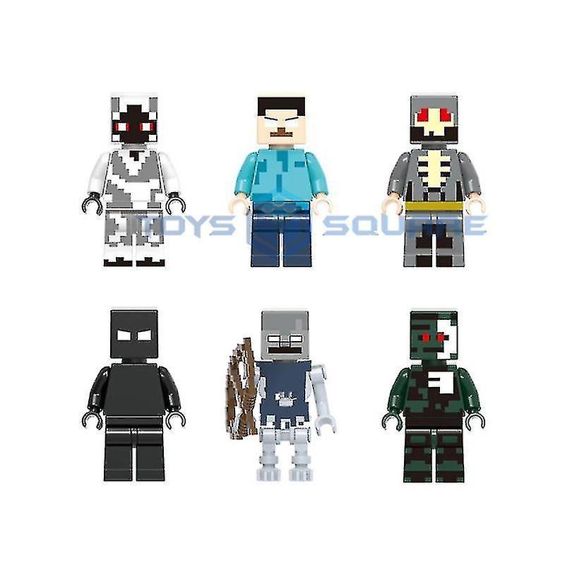 Herobrine Ghast Wither Steve With My World Action Figures Model Building Blocks Bricks Set Gifts  Toys For Children