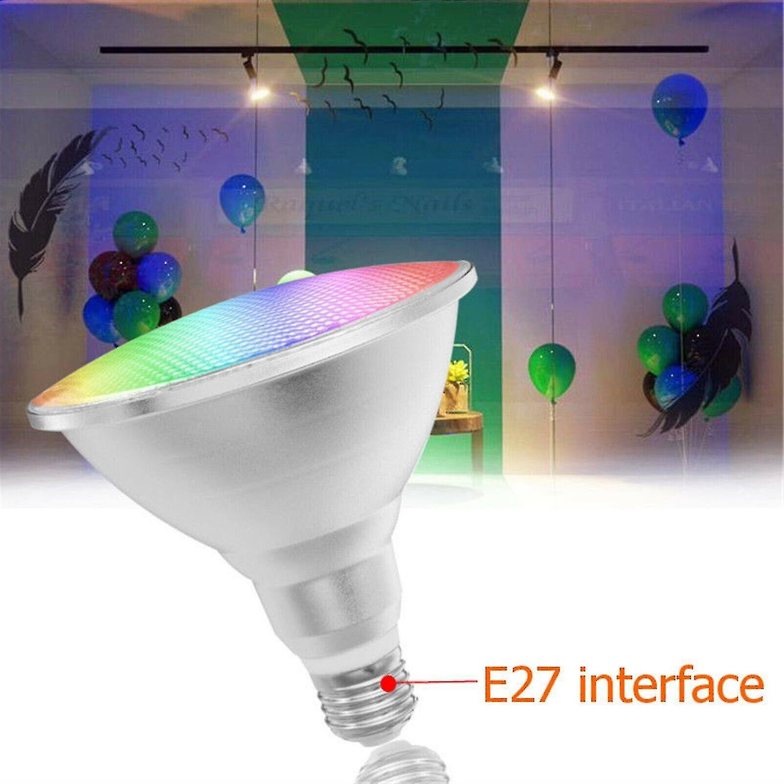 Dimmable Rgb Par38 Par Light E27 20w Led Spotlight Bulb Flood Lamp Remote Control Multicolor Home Decoration 110v 220v Botao