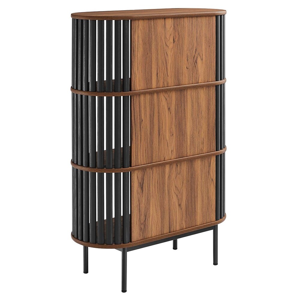 Collins Modern Two tone Wooden 3 shelf Bookcase Display Cabinet