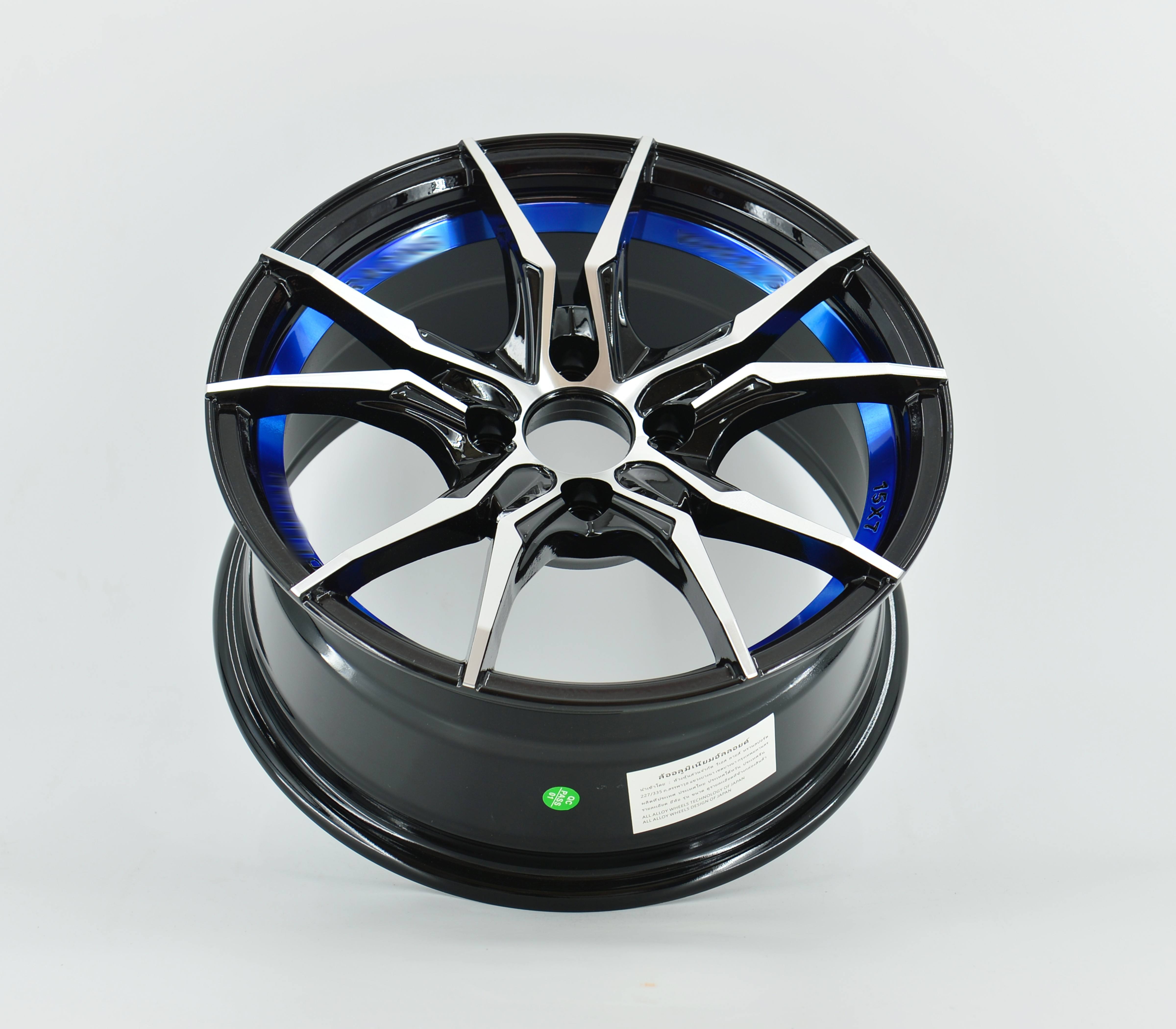 New Arrival Passenger Car Wheels 15x7 inch 5x114.3 Black oy Wheel Rims