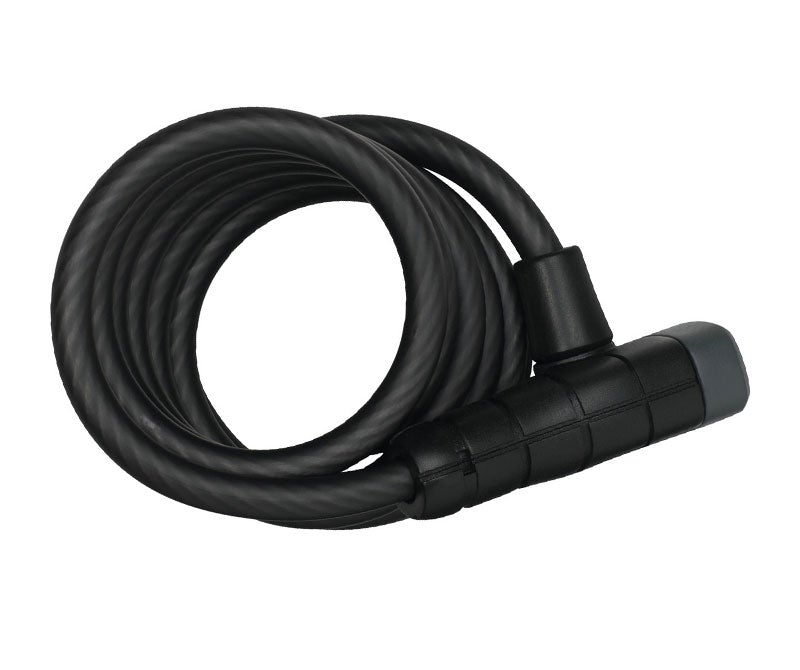 Abus Cable Lock - 5 Series Numerino Keyed Coil 5510C/180 Length - 10mm Diameter - Black