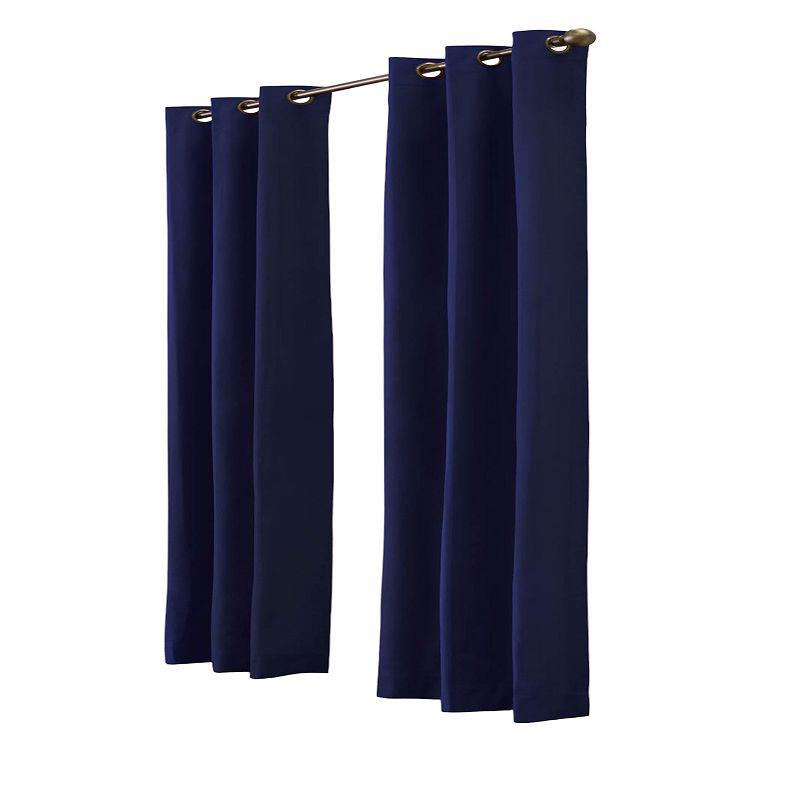 Myne Decor Weathermate Grommet Curtain Panel Pair each 40 x 63 in Navy