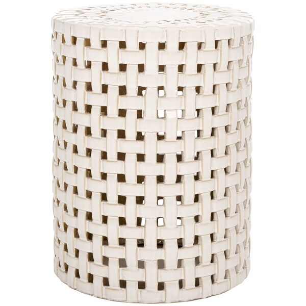 SAFAVIEH Sayre Ceramic Decorative Garden Stool (Fully Assembled)