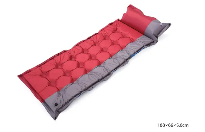 ultralight inflatable air mattress sleeping mat Camping hiking self inflating sleeping pad with pillow