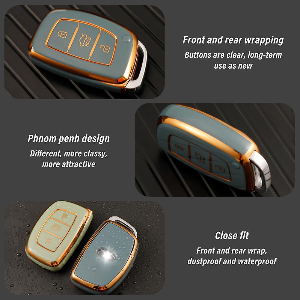 Born Pretty New Tpu Car Remote Key Case Cover Shell For Hyundai Tucson Sonata Santa Fe Elantra Accent Solaris Verna Ix25 Ix35 I20 I30 I40