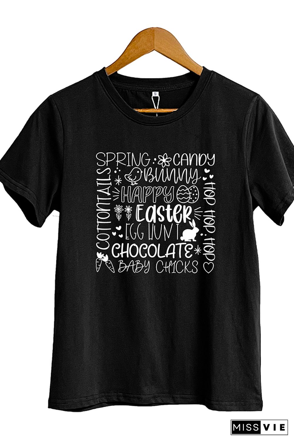 Happy Easter Short Sleeve Graphic Tee Wholesale