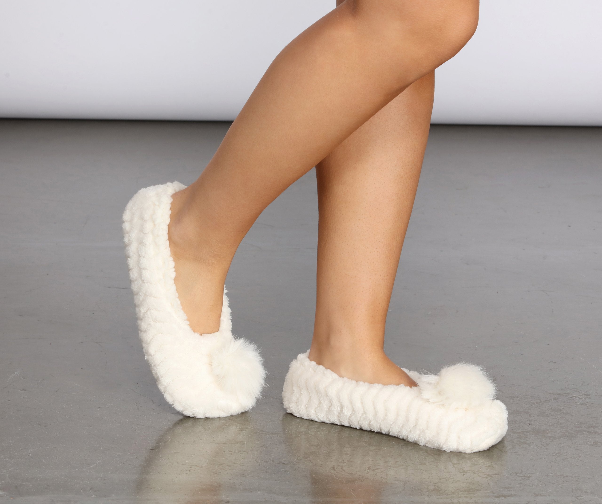 Pom Pom Sock Slipper