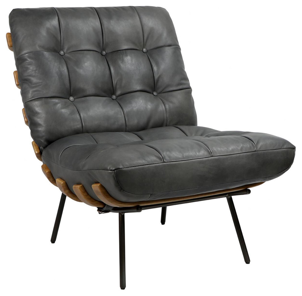 Matthew Izzo Home Langdon Rustic Lounge Chair   Midcentury   Armchairs And Accent Chairs   by Matthew Izzo  Houzz