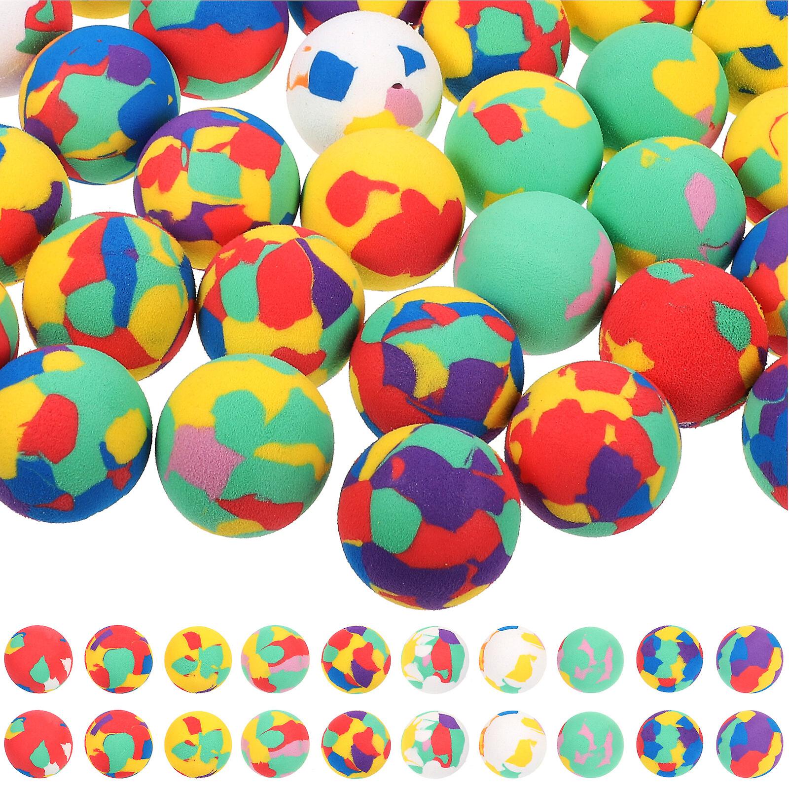 50pcs Kids Elastic Balls Eva Balls Decorative Small Throwing Balls Children Bouncy Balls Kids Balls