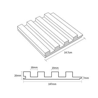 Ejoy 6 in. x 93 in. x 0.8 in. Wood Solid Wall Cladding Siding Board (Set of 3-Piece) WoodWallCladdingPanel_WWC_0011