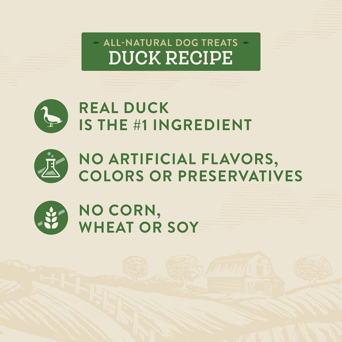 True Acre Foods Duck Recipe Mini-Training Rewards Grain-Free Soft and Chewy Dog Treats