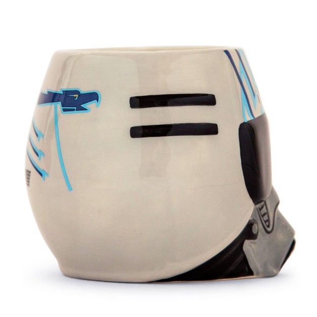 Silver Buffalo Top Gun Maverick Iceman Helmet Sculpted Ceramic Mug Holds 20 Ounces