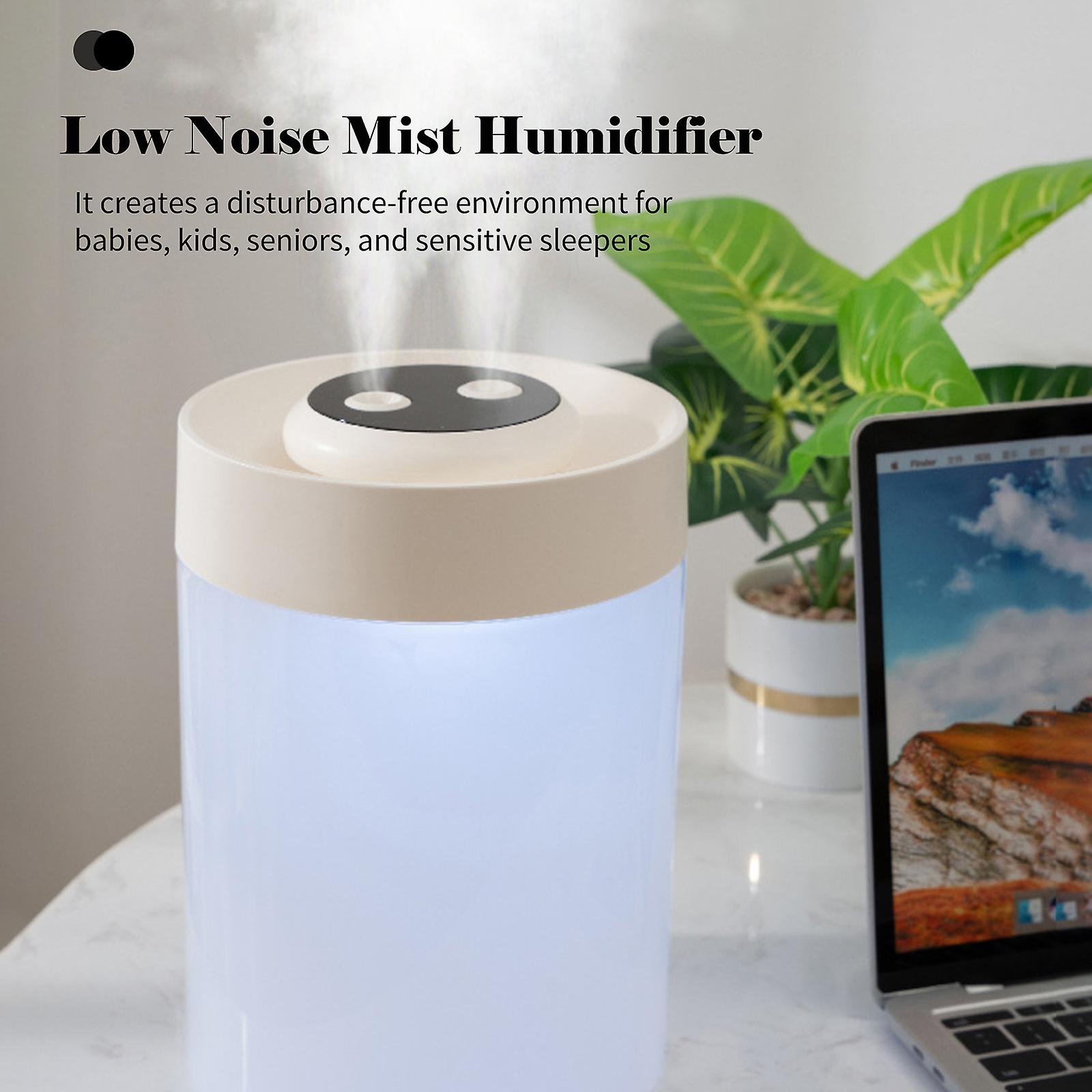 Mist Humidifier Diffuser With 7-color Night Light 4.2l Large Capacity Cool Mist Humidifier Quiet Usb Dual Outlet Spray Humidifier For Home Bedroom Off