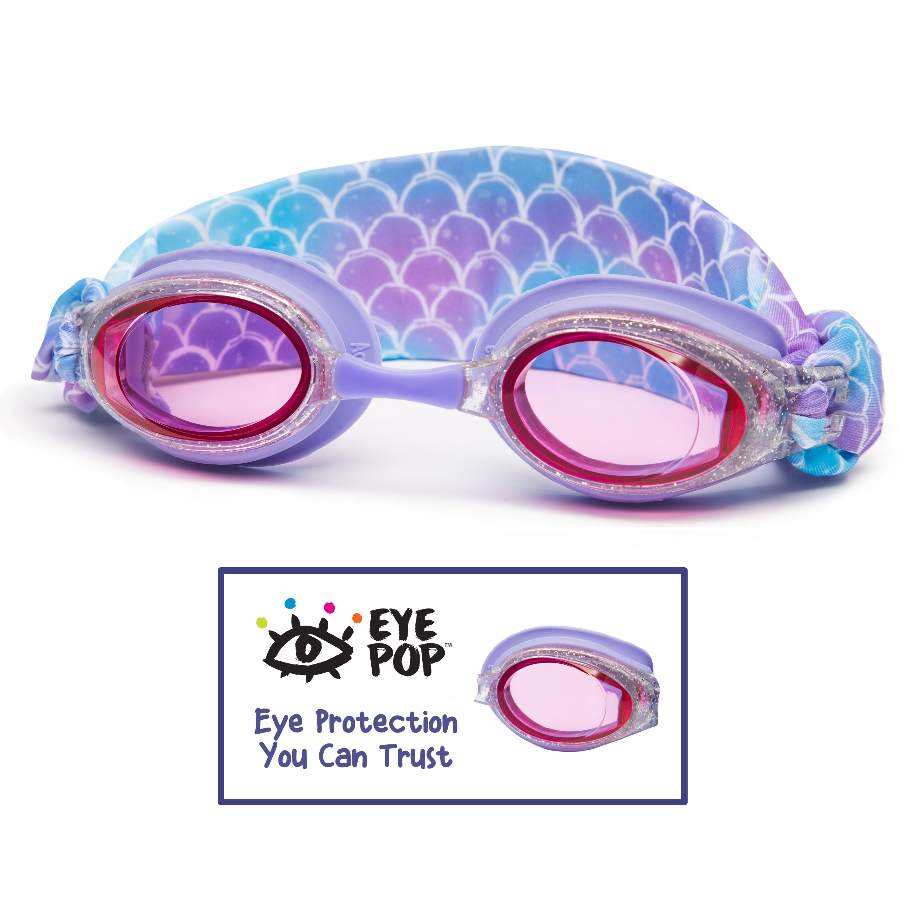 Eye Pop Purple and Blue Swimming Sport Goggles