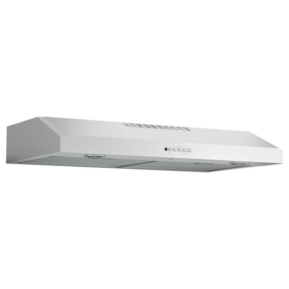 GE 36 in Over the Range Convertible Range Hood in Stainless Steel