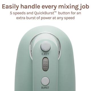 Magnolia Bakery 5-Speed Blue Hand Mixer with Storage Case 62601