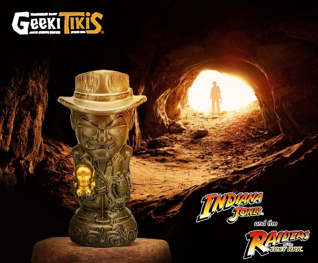 Beeline Creative Geeki Tikis Indiana Jones With Fertility Idol Ceramic Mug Toynk Exclusive