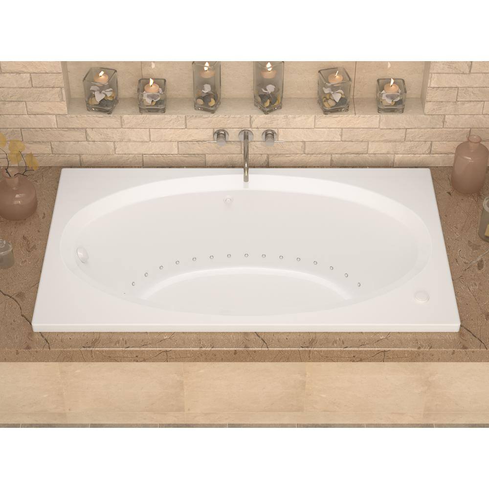 Universal Tubs Imperial 5 ft. Rectangular Drop-in Air Bath Tub in White HD4260VAL