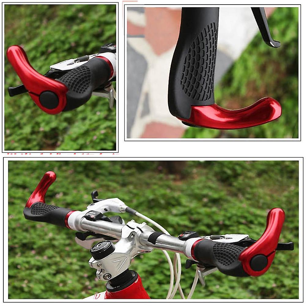 2 Pieces Biking Bike Handlebar Grips Rubber Handlebar Cover Ergonomic Design Soft Non-slip Handle For Mountain Bike Road Bike Folding City Bike Bmx Ye