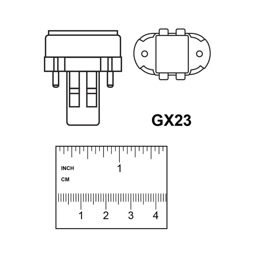 Feit Electric 13-Watt Equivalent PL Twintube CFLNI Bi-Pin Plug-In GX23 Base CFL Replacement LED Light Bulb Cool White 4100K (1-Bulb) BPPL13841LEDG2HDRP