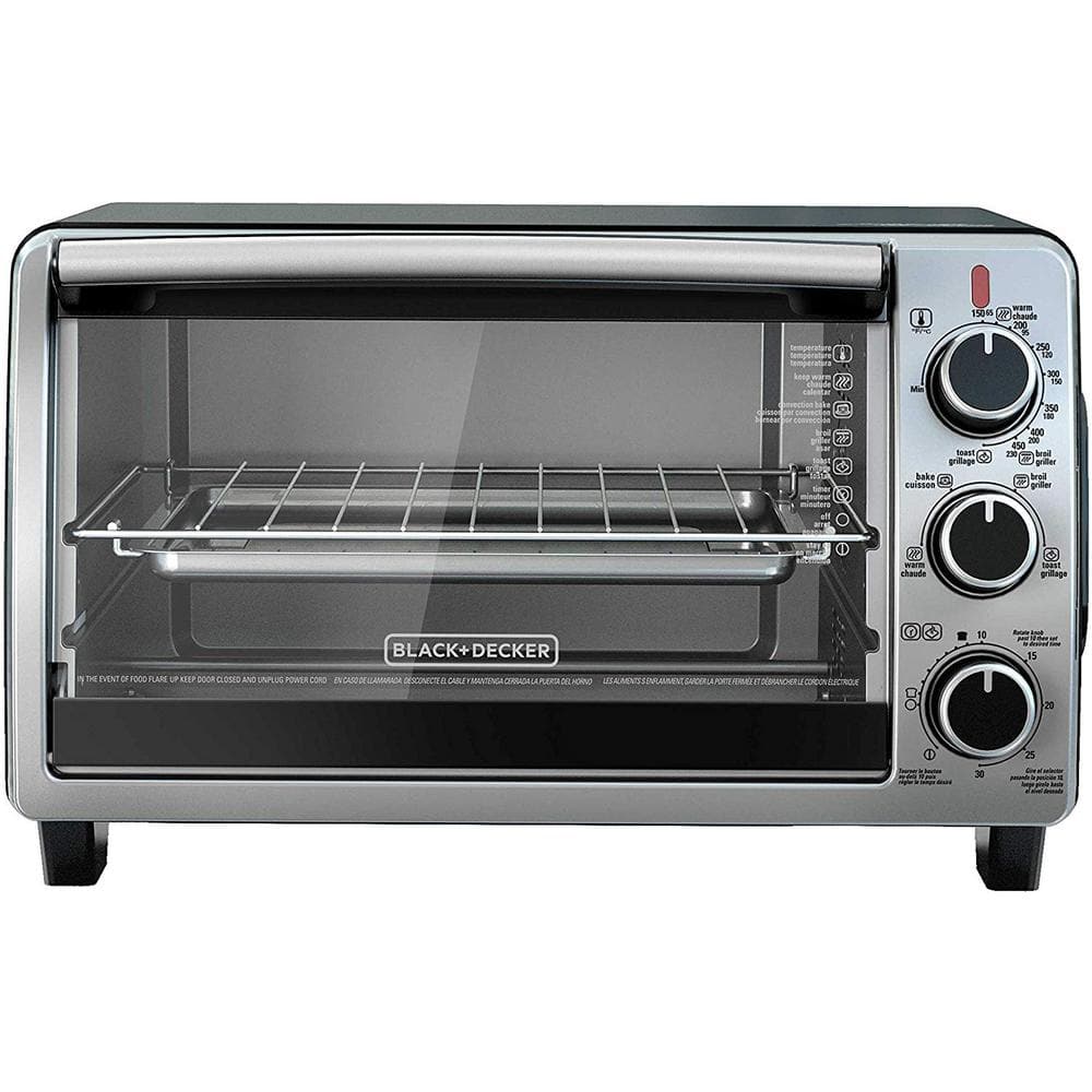 BLACK+DECKER 6-Slice Toaster Oven in Black TO1950SBD