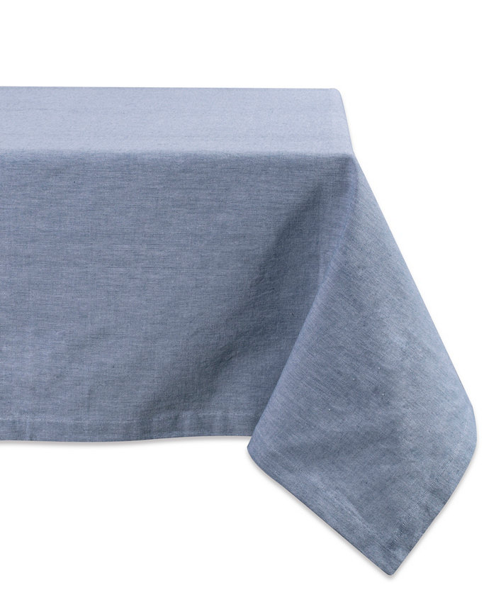 Design Imports Solid Chambray Tablecloth 60 x 84