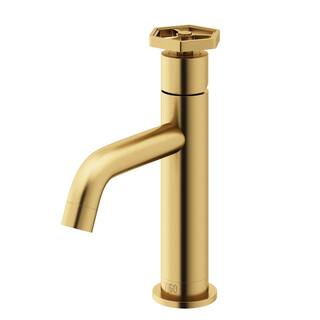 VIGO Ruxton Single Handle Single-Hole Bathroom Faucet in Matte Brushed Gold VG01050MG