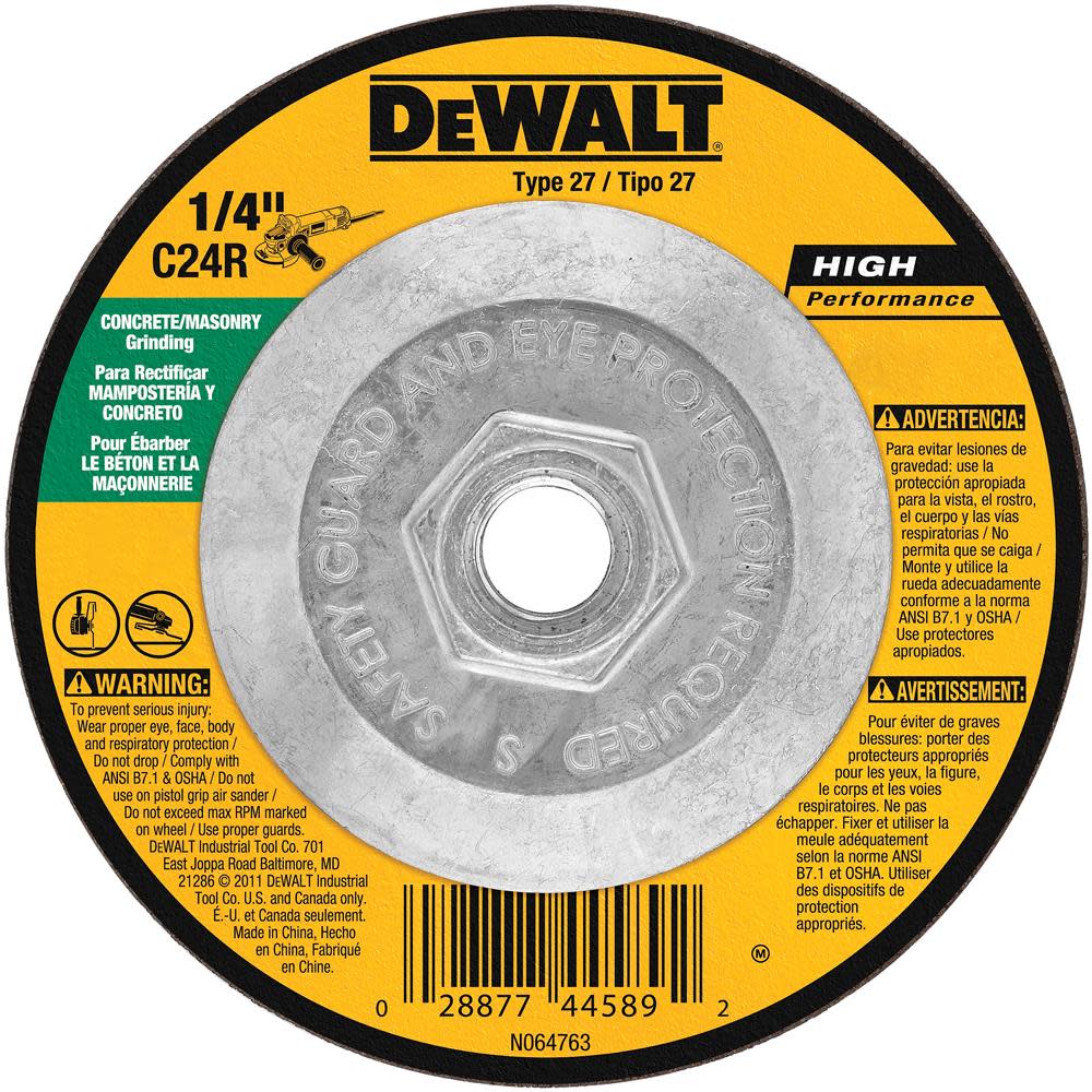 DW 4-1/2 In. x 1/8 In. x 5/8 In. to 11 Masonry Cutting DW4552 from DW