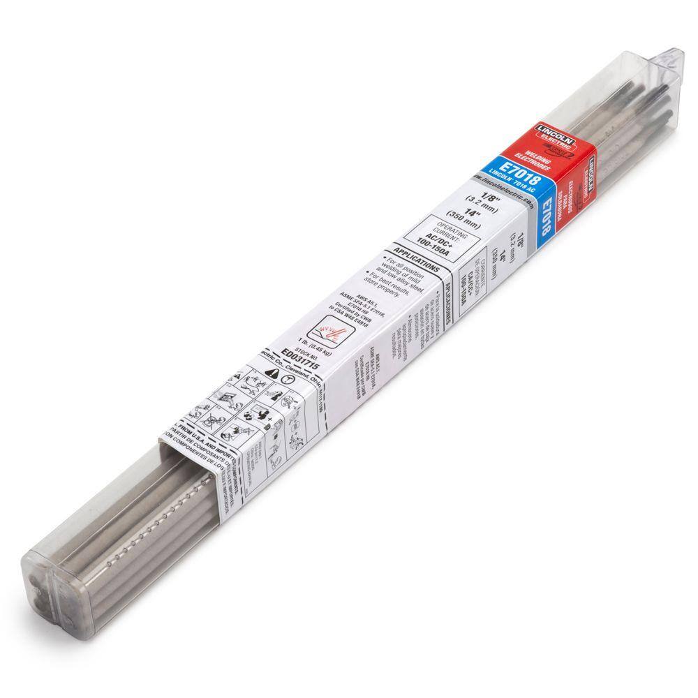 Lincoln Electric 332 in. Dia x 14 in. Long Lincoln E7018 H8 Stick Welding Electrode (1 lb. Tube) ED033512