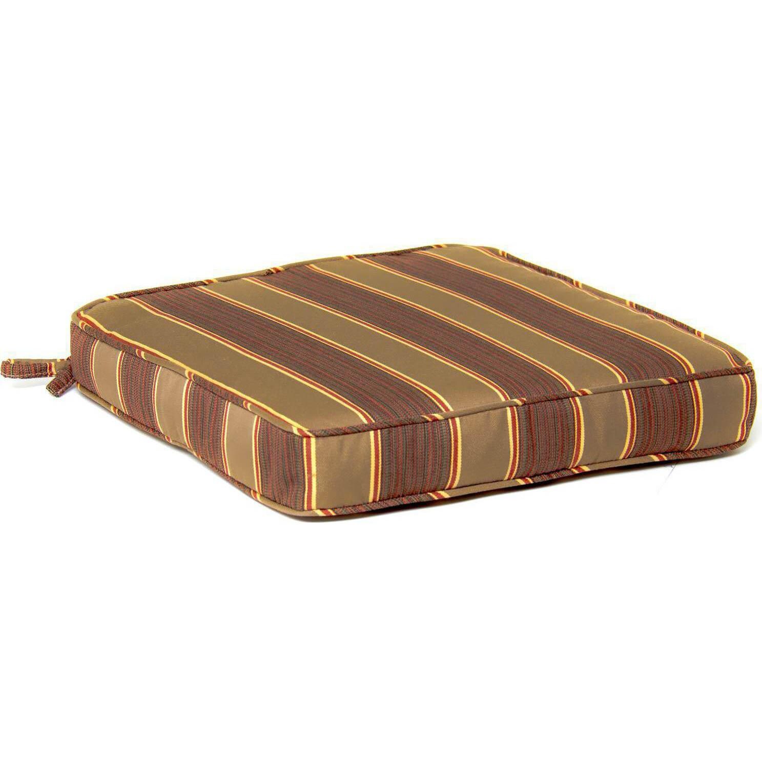 Sunbrella Davidson Redwood Small Outdoor Replacement Seat Cushion W/ Piping By Signature