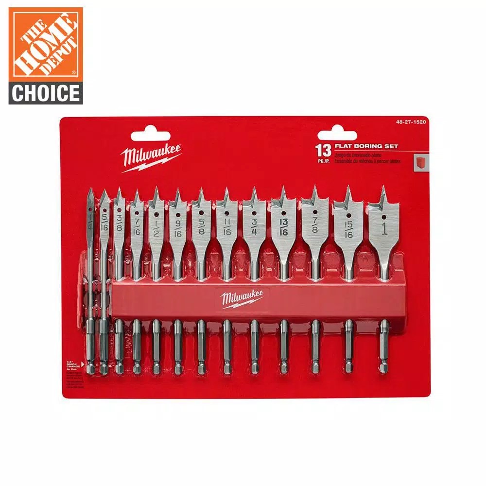 Milwaukee High Speed Wood Spade Bit Set (13-Piece) and#8211; XDC Depot