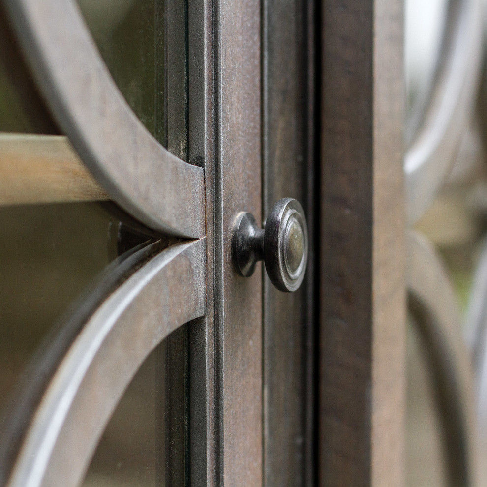 Belino Wooden 4 Door Chest   Traditional   Accent Chests And Cabinets   by Ownax  Houzz