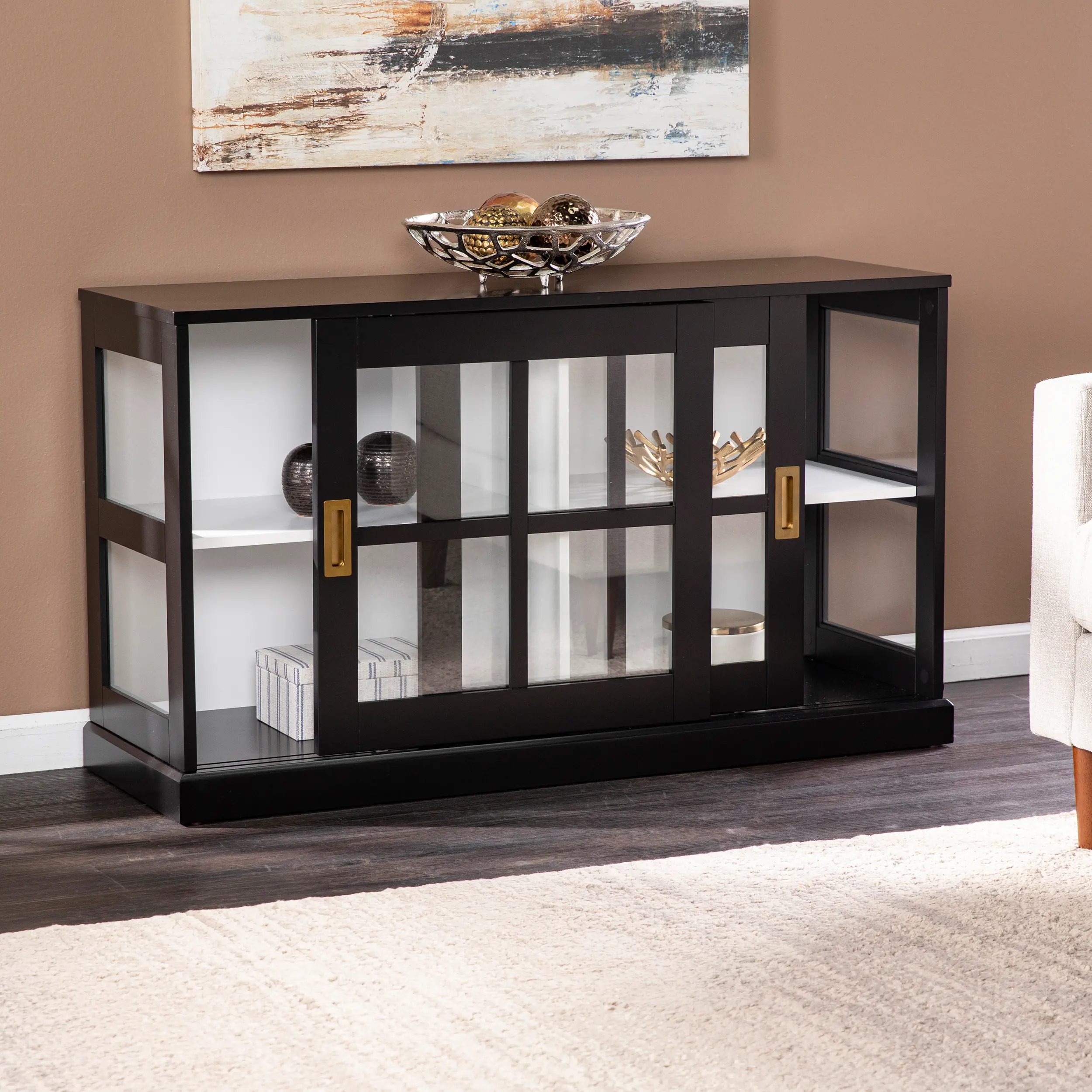 Byward Black Curio Cabinet