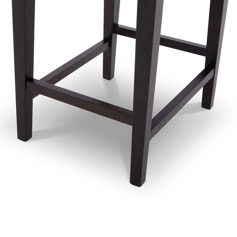 Eason Upholstered Low Back Barstool Set of 2