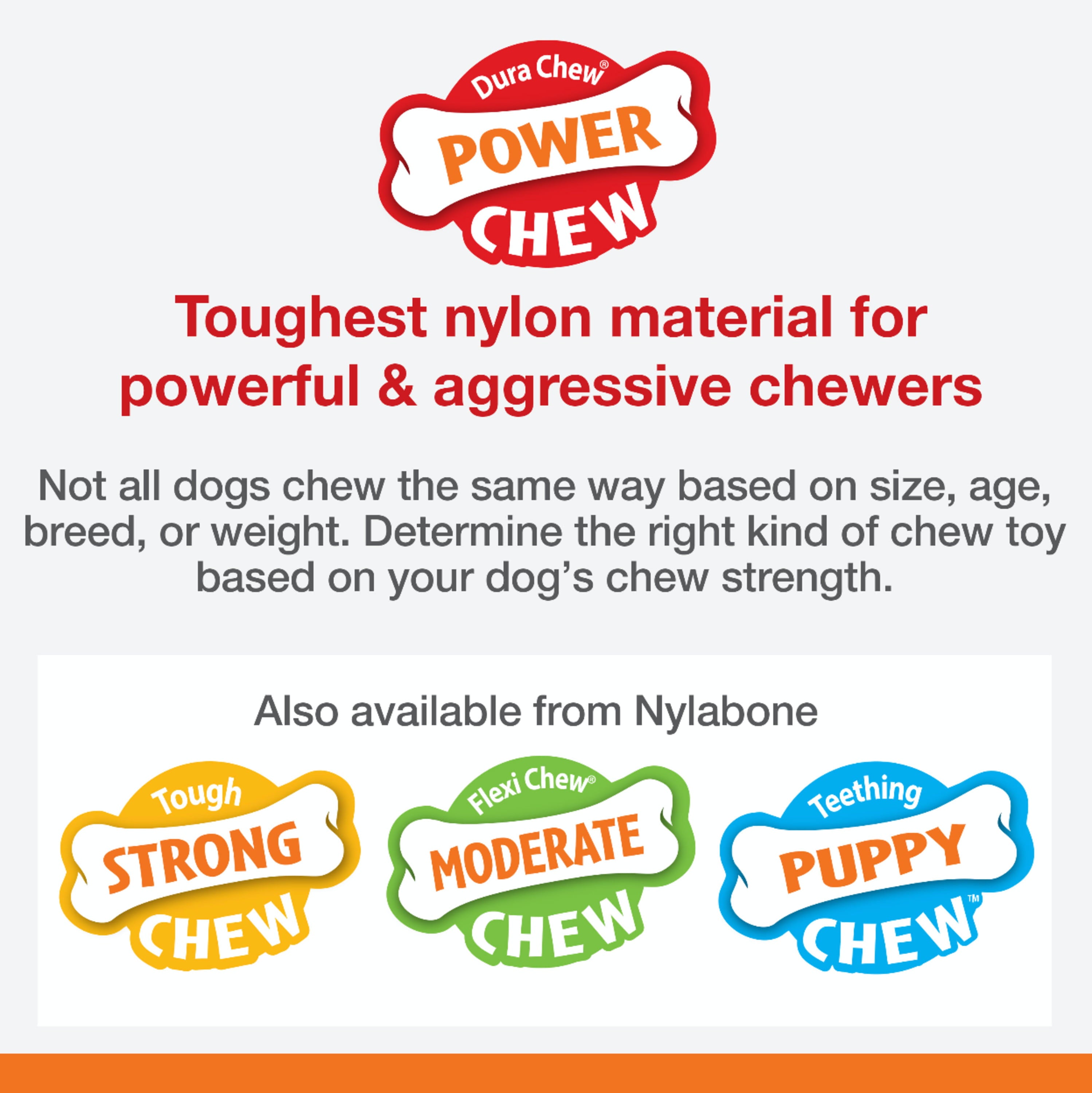 Nylabone Power Chew Durable Dog Toy Original Medium/Wolf (1 Count)