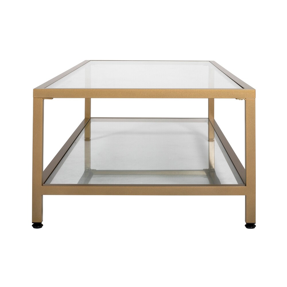 Carbon Loft Heimlich Metal/Glass Rectangle Coffee Table