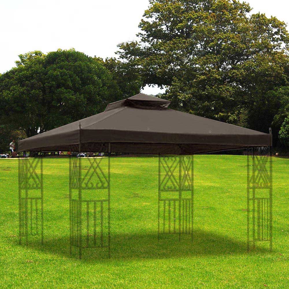 Yescom 12x10 ft Sunjoy L-GZ288PST-4D Gazebo Replacement 2-tier