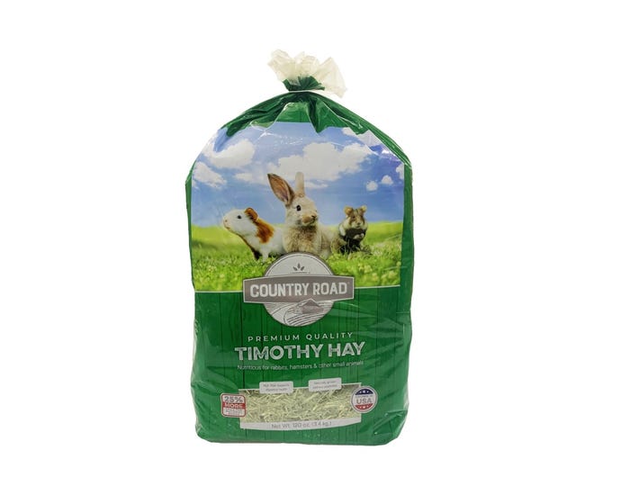 Country Road Small Animal， Timothy Hay， 120 oz. Bag