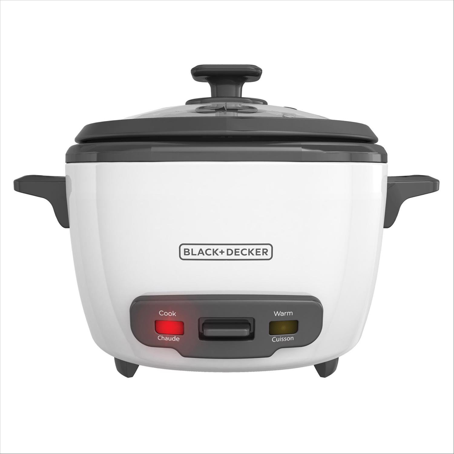 Black+Decker White 16 cups Programmable Rice Cooker